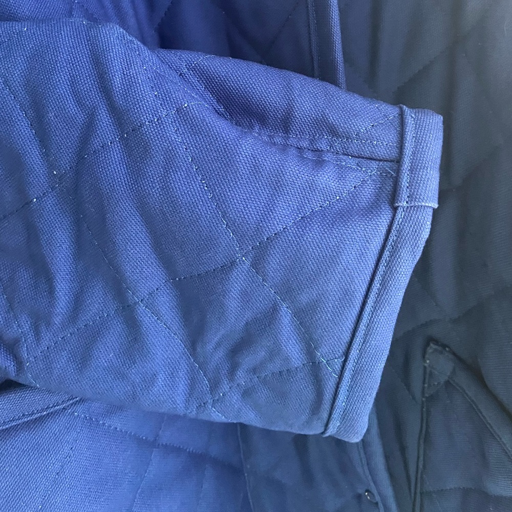 SOLD Seek Shelter Quilted Milo Coat in Cobalt Blue - Picture 5 of 9